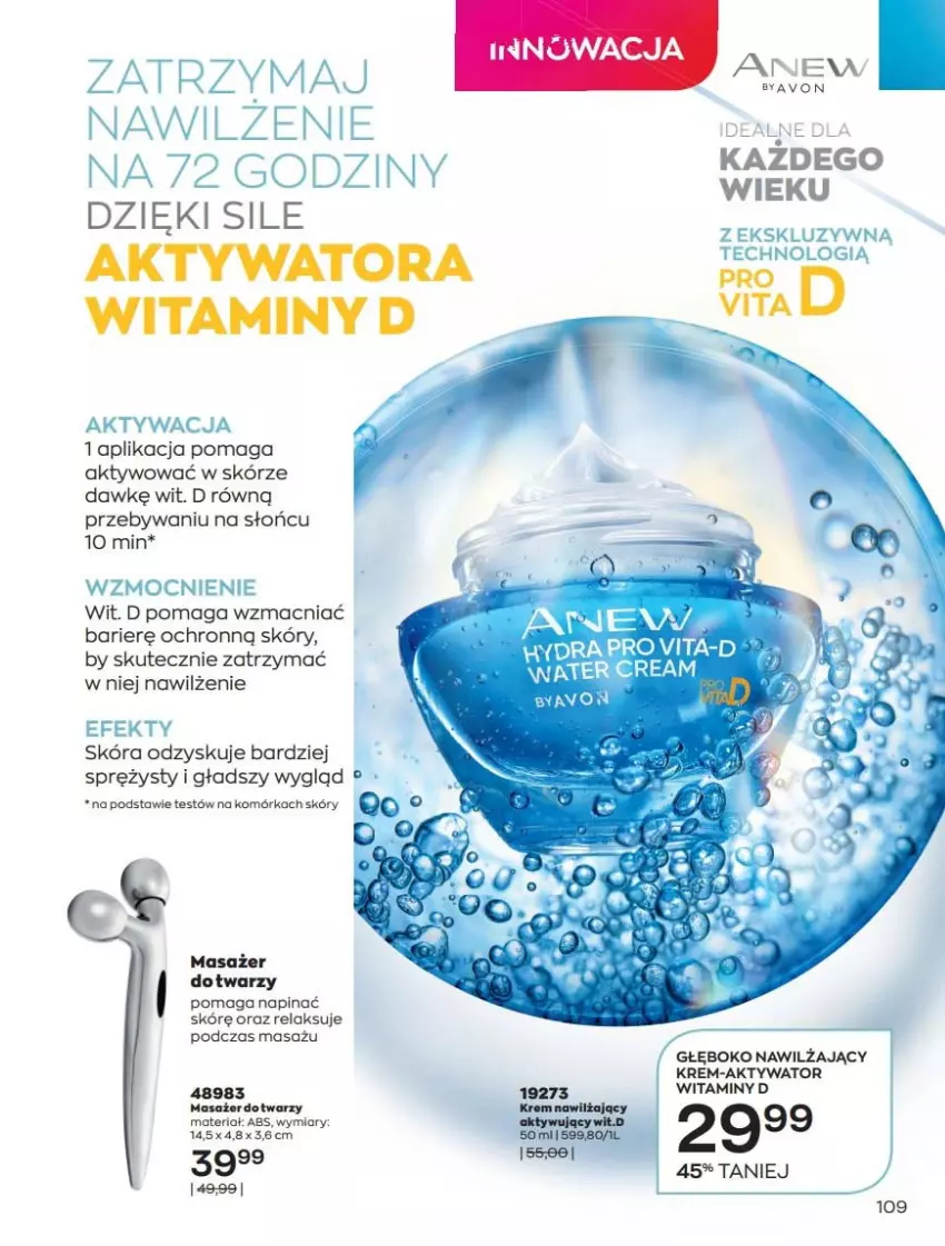 Gazetka promocyjna Avon - Katalog Avon 7/2021 kampania lipiec - ważna 01.07 do 31.07.2021 - strona 109 - produkty: Anew, Masażer