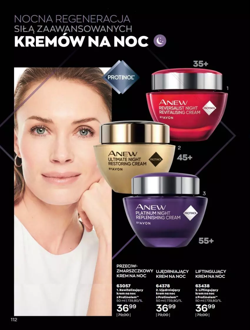 Gazetka promocyjna Avon - Katalog Avon 7/2021 kampania lipiec - ważna 01.07 do 31.07.2021 - strona 112 - produkty: Anew, Krem na noc, Mars