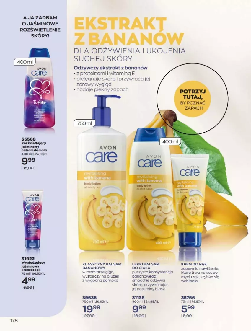 Gazetka promocyjna Avon - Katalog Avon 7/2021 kampania lipiec - ważna 01.07 do 31.07.2021 - strona 178 - produkty: Balsam do ciała, Krem do rąk, Smoothie