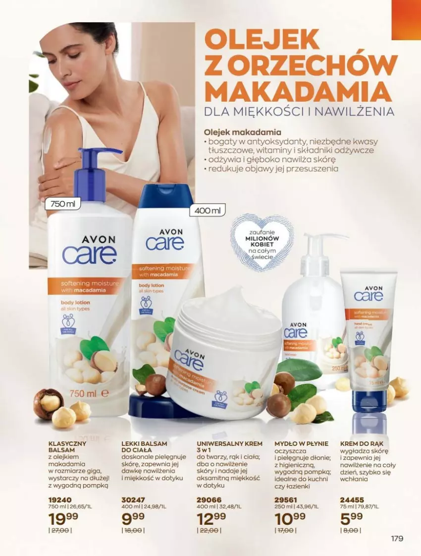 Gazetka promocyjna Avon - Katalog Avon 7/2021 kampania lipiec - ważna 01.07 do 31.07.2021 - strona 179 - produkty: Aksam, Balsam do ciała, Fa, Krem do rąk, Lion, Mydło, Mydło w płynie, Olej