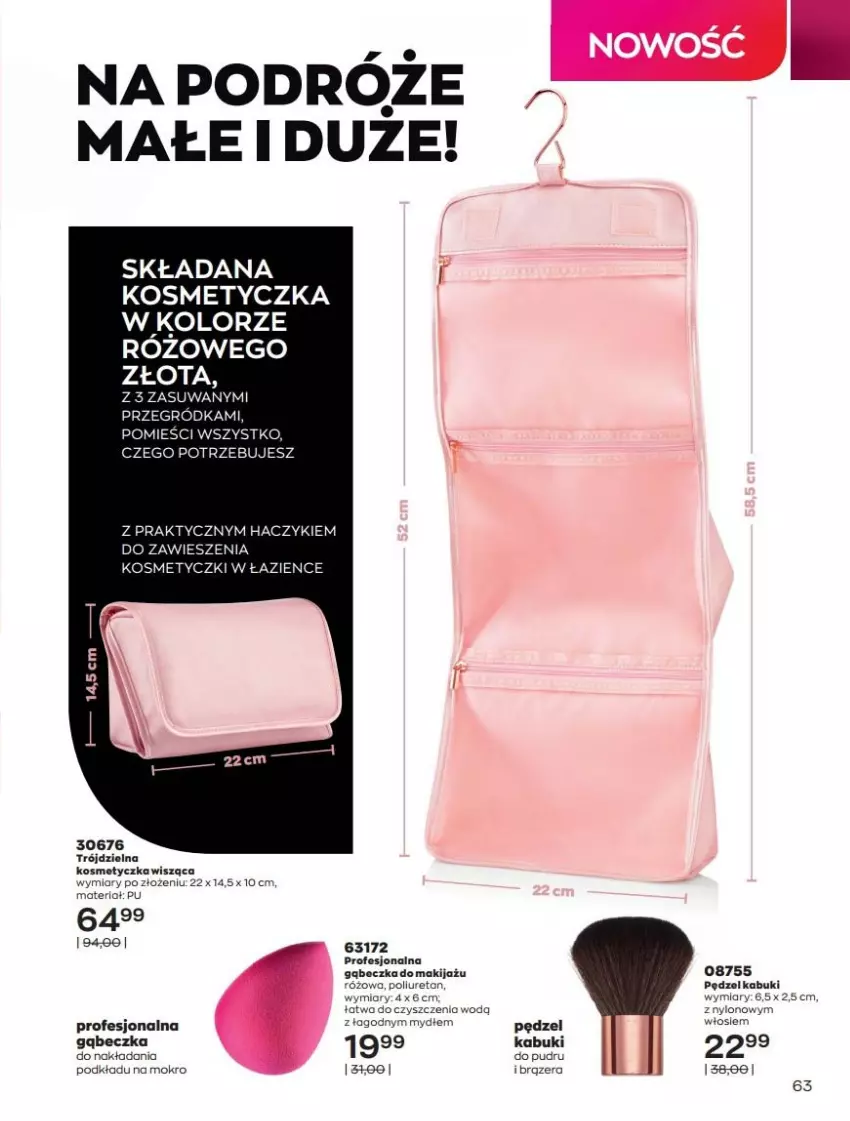 Gazetka promocyjna Avon - Katalog Avon 7/2021 kampania lipiec - ważna 01.07 do 31.07.2021 - strona 63 - produkty: Gry, Haczyk, Kosmetyczka, Makijaż, Podkład