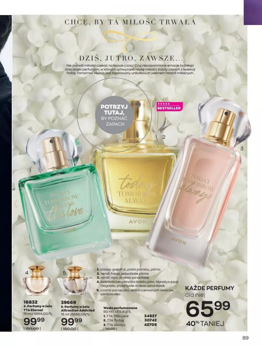 Gazetka promocyjna Avon - Katalog Avon 7/2021 kampania lipiec - ważna 01.07 do 31.07.2021 - strona 89 - produkty: Always, Grejpfrut, Perfum, Por, Róża, Sandał