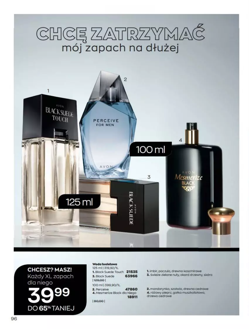 Gazetka promocyjna Avon - Katalog Avon 7/2021 kampania lipiec - ważna 01.07 do 31.07.2021 - strona 96 - produkty: Gałka, Imbir, Lack, Mus, Nuty, Woda, Woda toaletowa