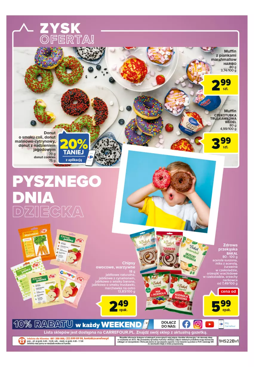 Gazetka promocyjna Carrefour - Gazetka Dzień Dziecka - ważna 16.05 do 04.06.2022 - strona 4 - produkty: Donut, Haribo, Mars