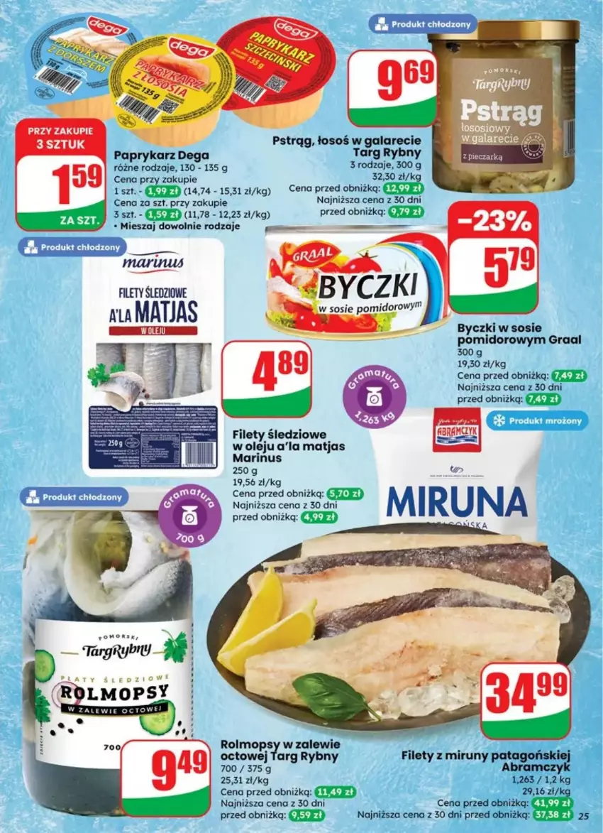 Gazetka promocyjna Dino - ważna 23.07 do 29.07.2025 - strona 18 - produkty: Dega, Gala, Gra, Graal, Matjas, Mop, Olej, Papryka, Paprykarz, Pstrąg, Sos, Tago