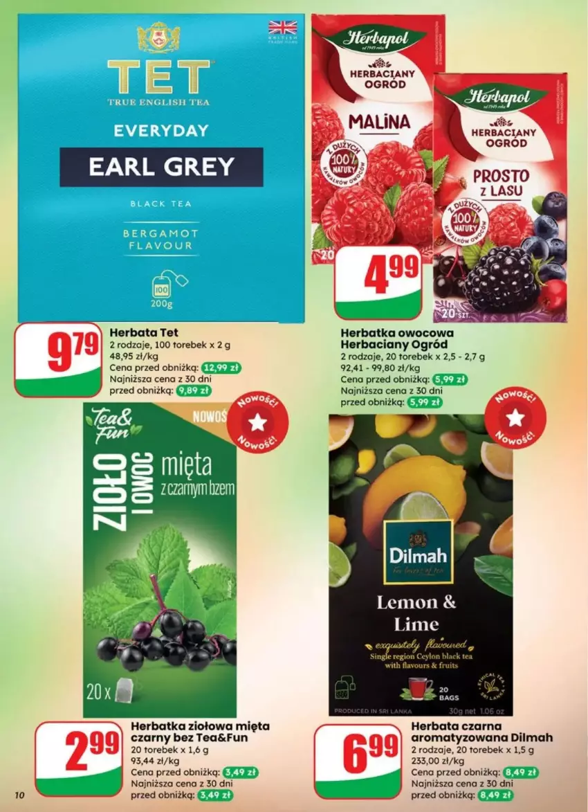 Gazetka promocyjna Dino - ważna 23.07 do 29.07.2025 - strona 2 - produkty: Dilmah, Earl Grey, Fa, Herbaciany ogrod, Herbata, Herbata czarna, Mięta, Ogród