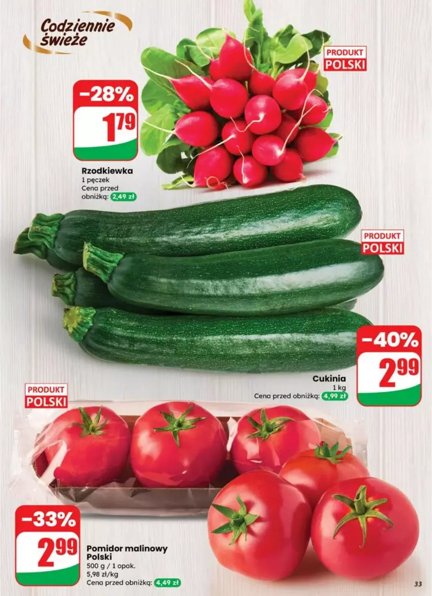 Gazetka promocyjna Dino - ważna 23.07 do 29.07.2025 - strona 27 - produkty: Pomidor malinowy, Rzodkiewka
