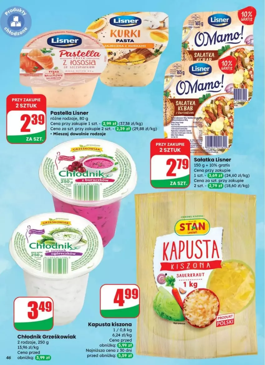 Gazetka promocyjna Dino - ważna 23.07 do 29.07.2025 - strona 41 - produkty: Chia, Fa, Gra, LG, Lisner, Pastella, Sałat, Sałatka