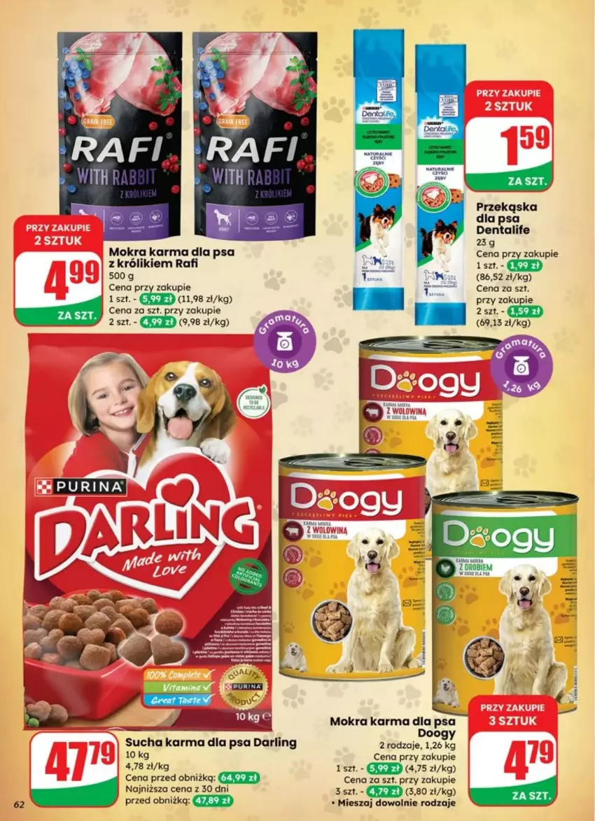 Gazetka promocyjna Dino - ważna 23.07 do 29.07.2025 - strona 59 - produkty: Fa, Królik, LG, Mokra karma, Sucha karma