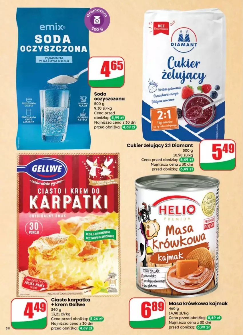 Gazetka promocyjna Dino - ważna 23.07 do 29.07.2025 - strona 6 - produkty: Cukier, Diamant, Karp, Kiwi, Krem do karpatki, Masa krówkowa