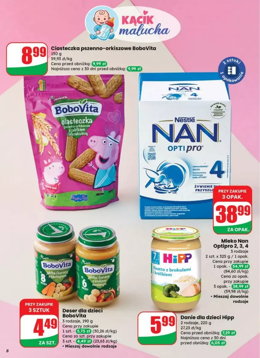 Gazetka promocyjna Dino - ważna 23.07 do 29.07.2025 - strona 69 - produkty: BoboVita, Danie dla dzieci, Deser, Dzieci, HiPP, Mleko, NAN Optipro, Ser
