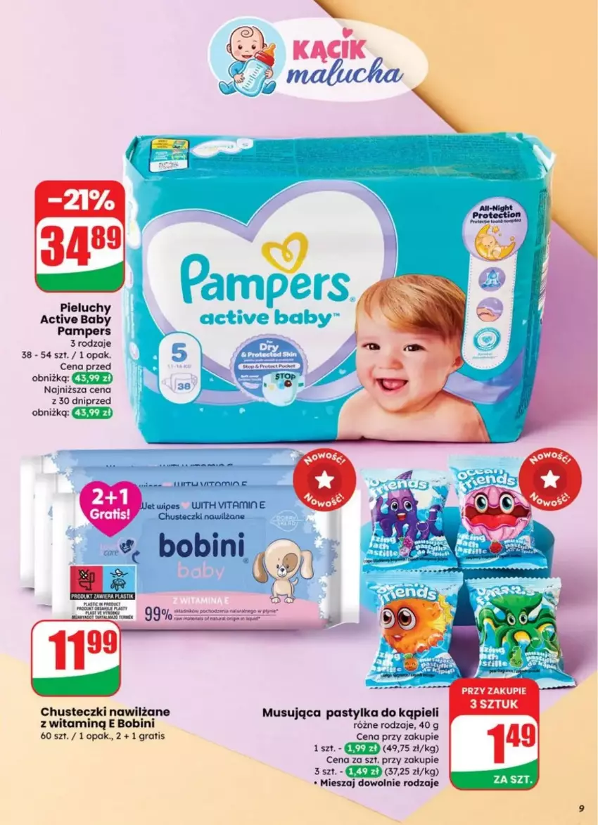 Gazetka promocyjna Dino - ważna 23.07 do 29.07.2025 - strona 70 - produkty: Chusteczki, Gra, Mus, Pampers