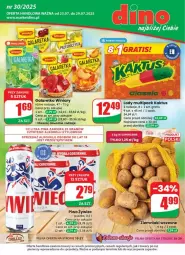 Gazetka promocyjna Dino - Gazetka - ważna od 29.07 do 29.07.2025 - strona 1 - produkty: Piwo, JBL, Gra, Kaktus, Winiary, Ziemniaki, Lody, Galaretka, Grill, Gala