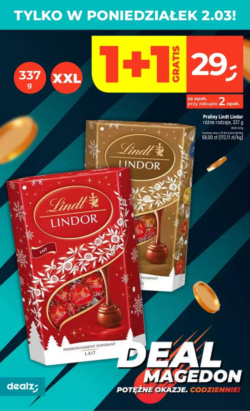 Gazetka promocyjna Dealz - DEALMAGEDON - ważna 02.03 do 04.03.2026 - strona 2 - produkty: Lindor, Lindt, Praliny