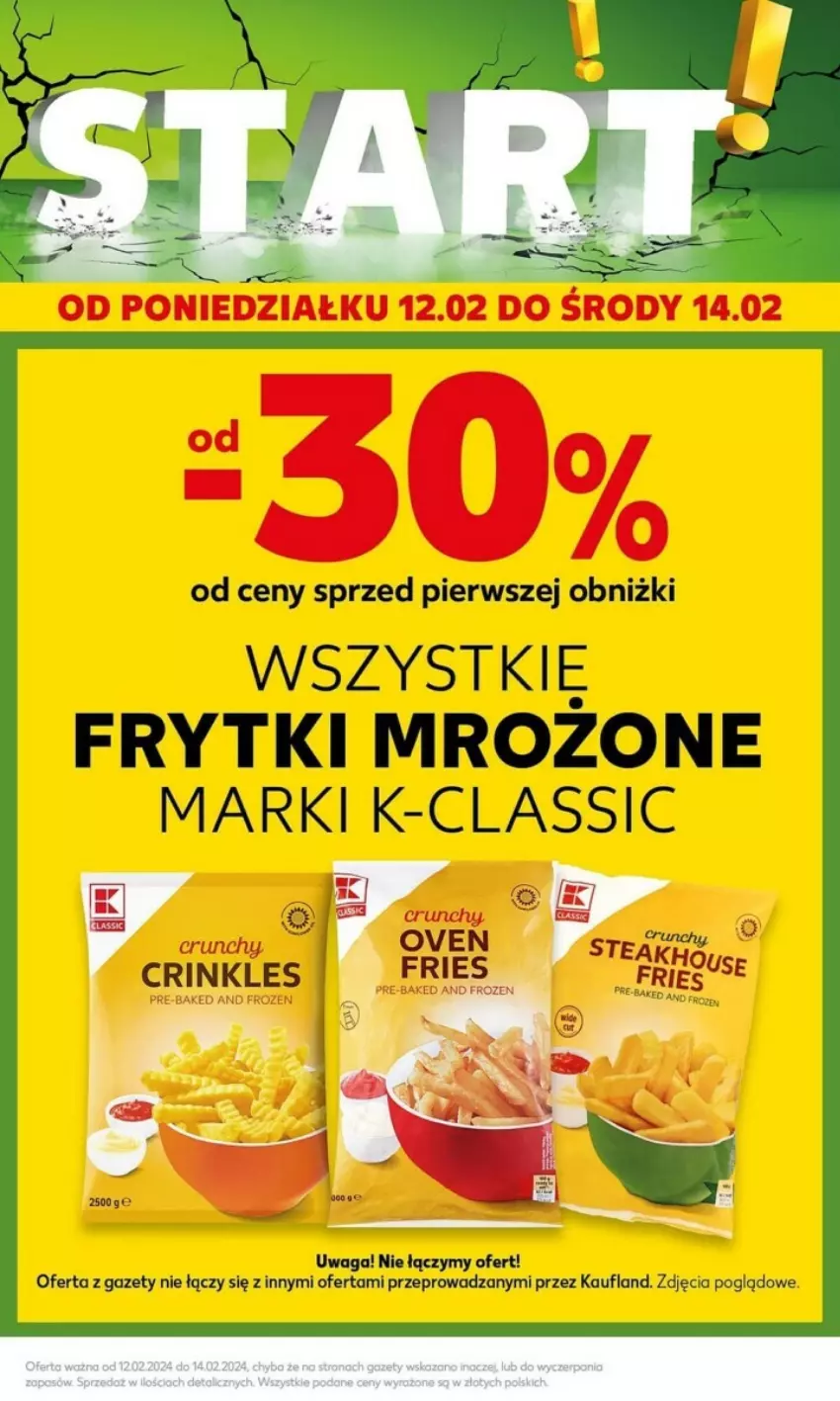 Gazetka promocyjna Kaufland - ważna 12.02 do 14.02.2024 - strona 20 - produkty: Frytki