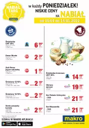 Gazetka promocyjna Makro - [Oferta promocyjna] Targ MAKRO - oferta świeża w super cenach! - Gazetka - ważna od 14.01 do 14.01.2022 - strona 1 - produkty: Mozzarella, Serek puszysty, Jogurt naturalny, Ser, Zott, Jogurt, Rolada Ustrzycka, Serek, Rolada, Zott Primo, Deser, Monte