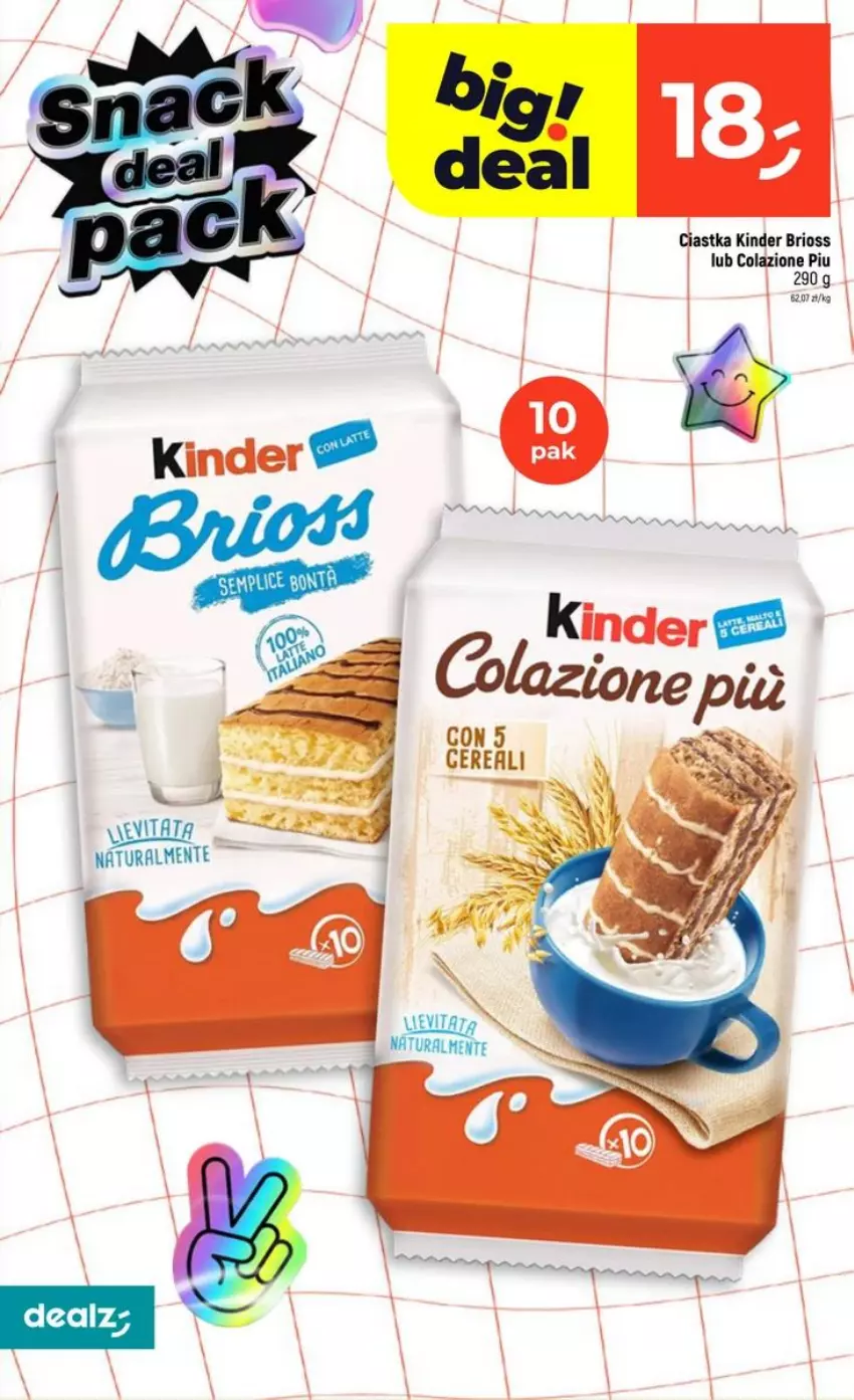 Gazetka promocyjna Dealz - NOWA GAZETKA - ważna 13.08 do 19.08.2026 - strona 10 - produkty: Ciastka, Kinder