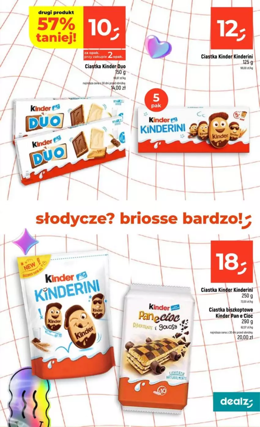 Gazetka promocyjna Dealz - NOWA GAZETKA - ważna 13.08 do 19.08.2026 - strona 11 - produkty: Ciastka, Kinder, Salsa