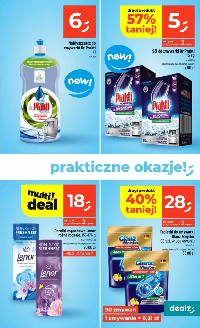 Gazetka promocyjna Dealz - NOWA GAZETKA - ważna 13.08 do 19.08.2026 - strona 31 - produkty: Lenor, Nike, Perełki zapachowe, Sól, Tablet, Tabletki do zmywarki, Top, Zmywarki