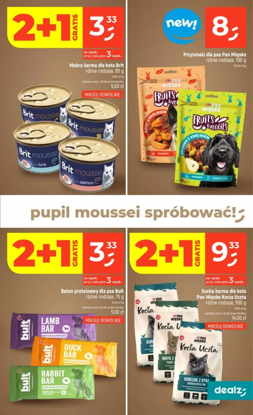 Gazetka promocyjna Dealz - NOWA GAZETKA - ważna 13.08 do 19.08.2026 - strona 35 - produkty: Baton, Brit, Koc, Mokra karma, Przysmaki, Sucha karma