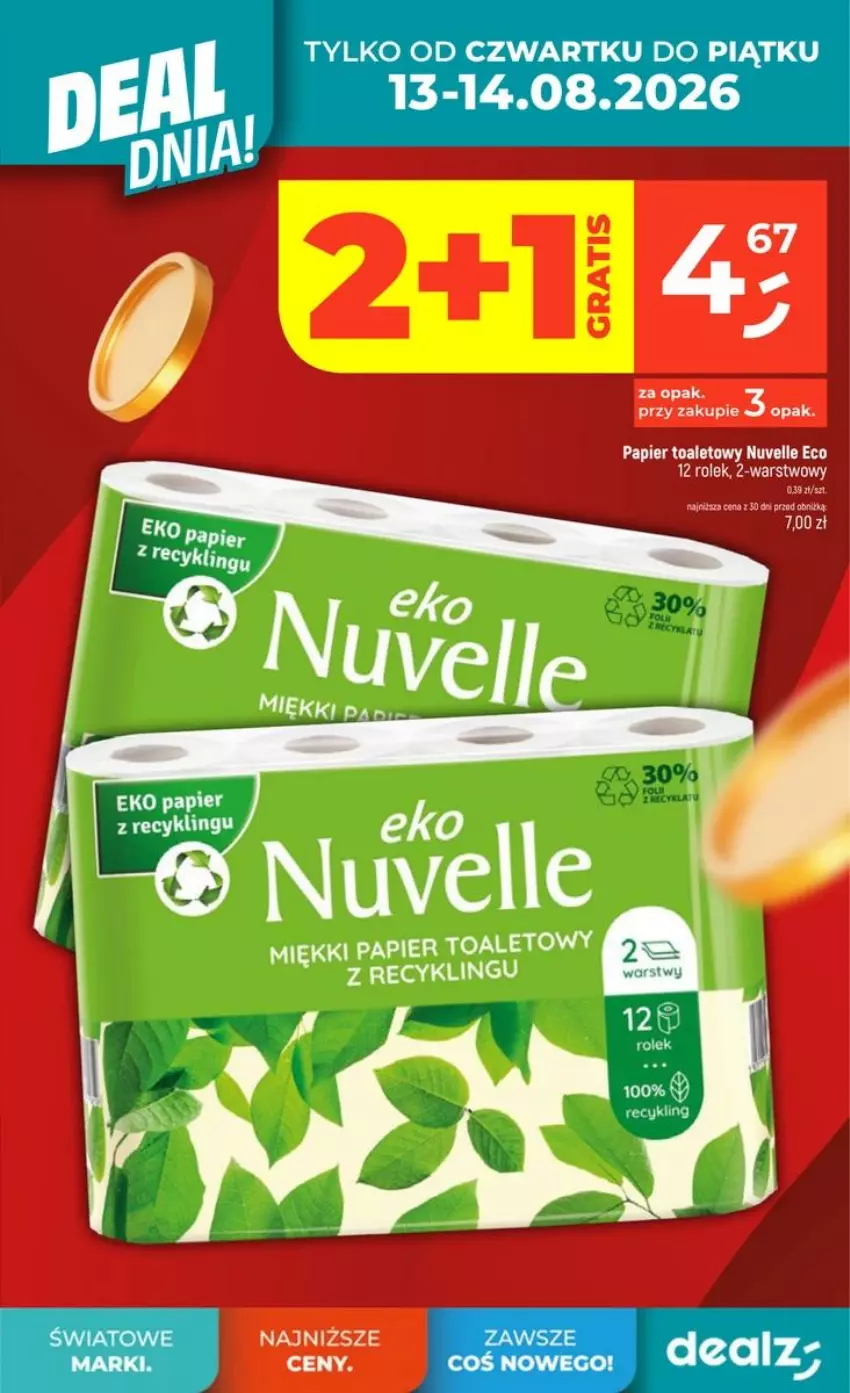 Gazetka promocyjna Dealz - NOWA GAZETKA - ważna 13.08 do 19.08.2026 - strona 5 - produkty: Fa, LG, Papier, Papier toaletowy