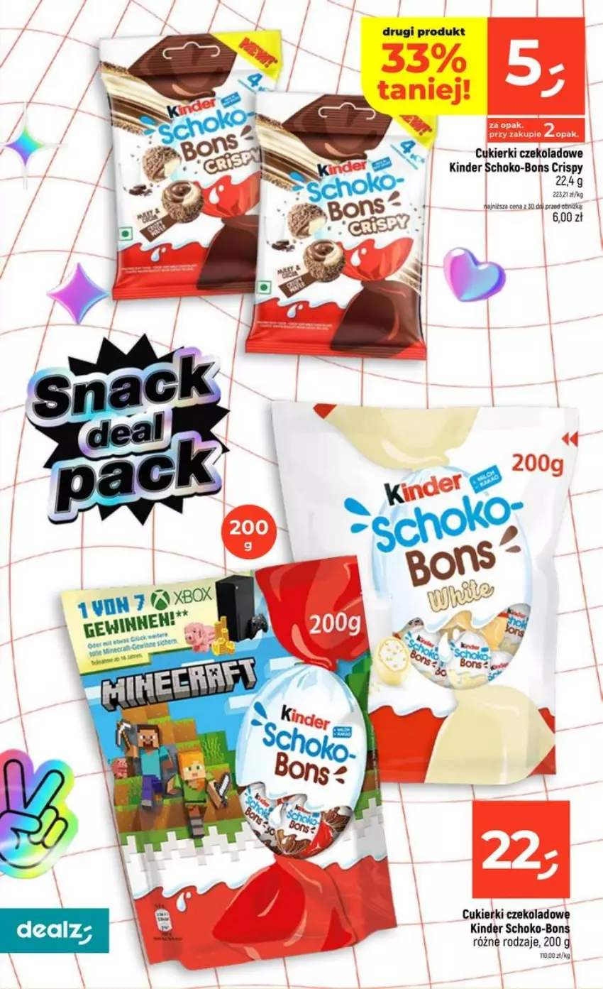 Gazetka promocyjna Dealz - NOWA GAZETKA - ważna 13.08 do 19.08.2026 - strona 8 - produkty: Cukier, Cukierki, Cukierki czekoladowe, Fa, Kinder