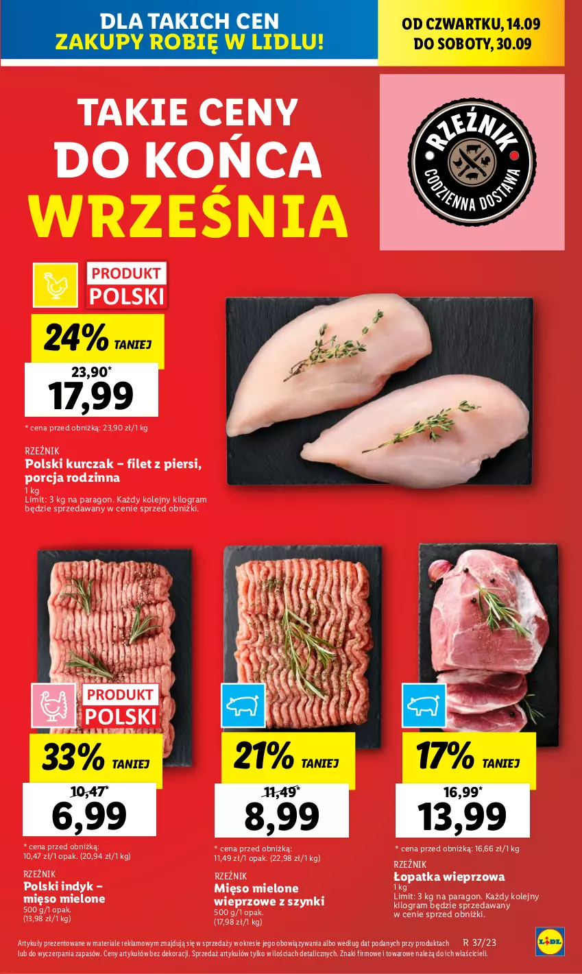 Gazetka promocyjna Lidl - GAZETKA - ważna 14.09 do 16.09.2023 - strona 5 - produkty: Gra, Kurczak, Mięso, Mięso mielone, Olej, Por