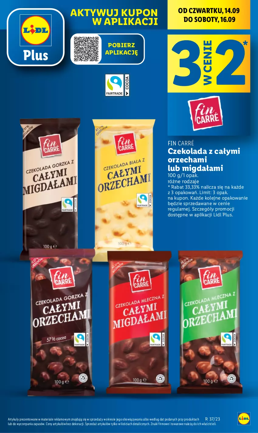 Gazetka promocyjna Lidl - GAZETKA - ważna 14.09 do 16.09.2023 - strona 7 - produkty: Czekolada, Olej