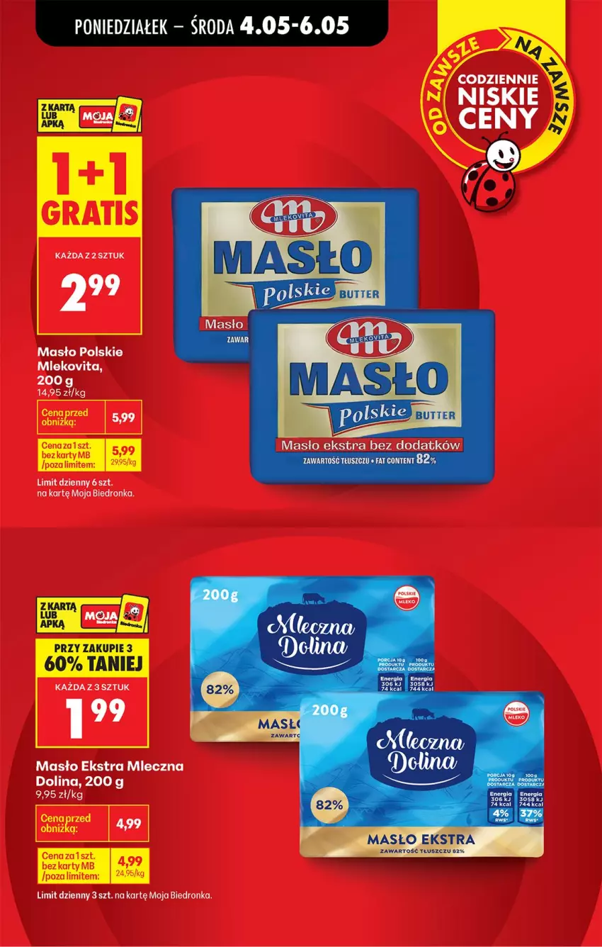 Gazetka promocyjna Biedronka - Od Poniedziałku - ważna 04.05 do 09.05.2026 - strona 3 - produkty: Masło