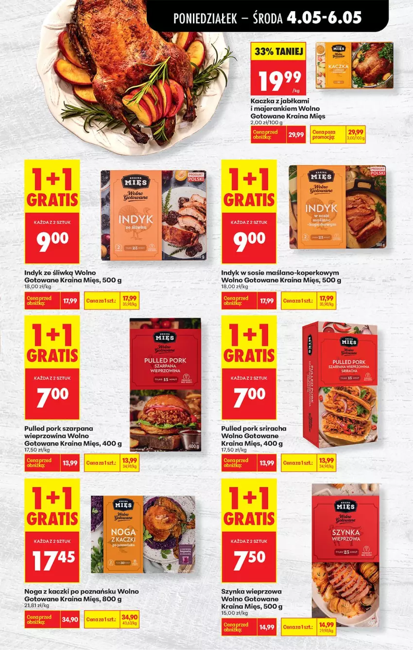 Gazetka promocyjna Biedronka - Od Poniedziałku - ważna 04.05 do 09.05.2026 - strona 31 - produkty: Jabłka, Kaczka, Noga z kaczki, Por, Sos, Szynka, Szynka wieprzowa, Wieprzowina