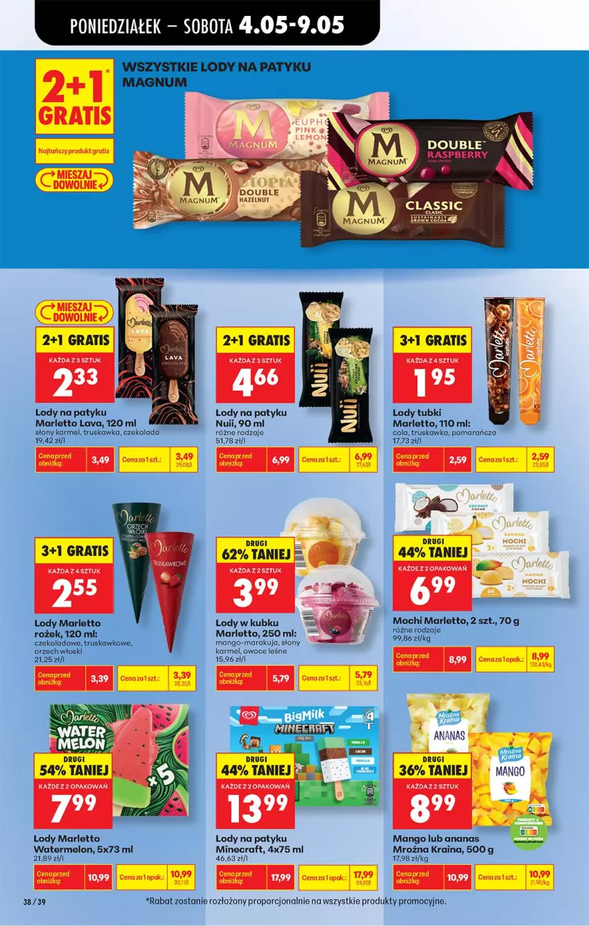 Gazetka promocyjna Biedronka - Od Poniedziałku - ważna 04.05 do 09.05.2026 - strona 42 - produkty: Ananas, Czekolada, Fa, Gra, Lody, Mango, Melon, Minecraft, Owoce, Por