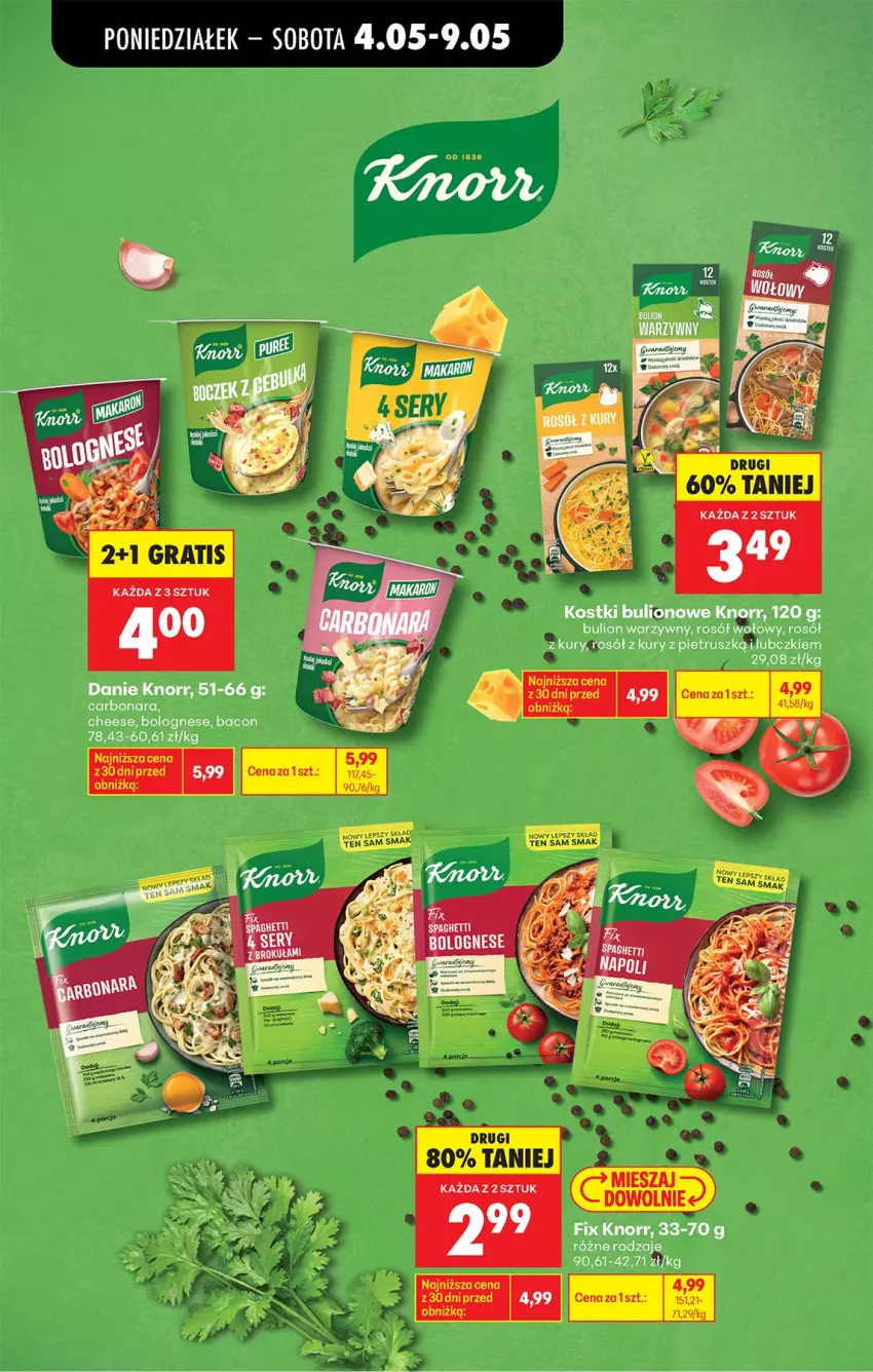 Gazetka promocyjna Biedronka - Od Poniedziałku - ważna 04.05 do 09.05.2026 - strona 49 - produkty: Bulion, Knorr, Lion, Rosół