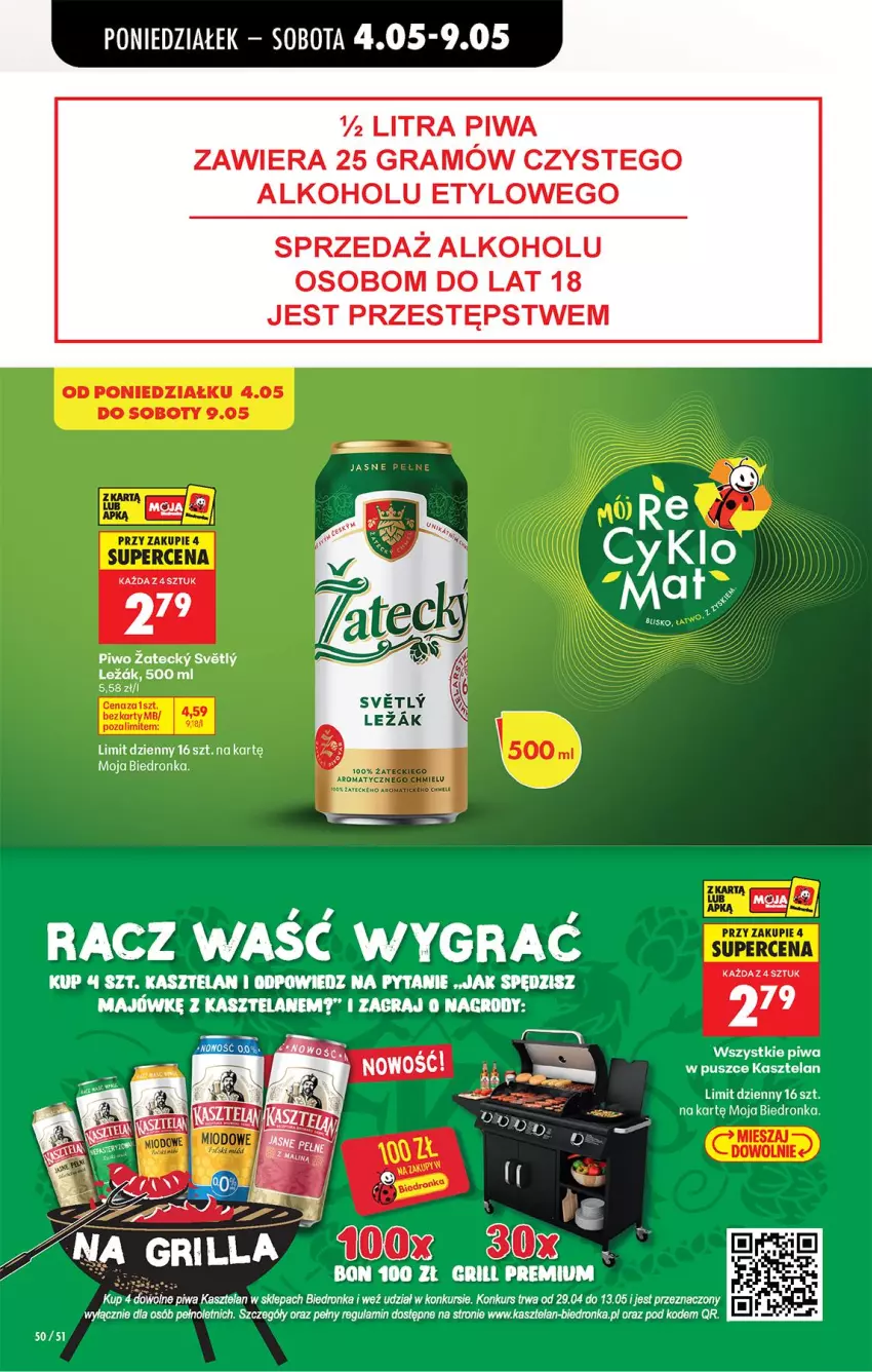 Gazetka promocyjna Biedronka - Od Poniedziałku - ważna 04.05 do 09.05.2026 - strona 60 - produkty: Gra, Kasztelan, Piwa, Piwo