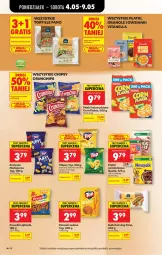 Gazetka promocyjna Biedronka - Od Poniedziałku - Gazetka - ważna od 09.05 do 09.05.2026 - strona 56 - produkty: Corn flakes, Top, Lajkonik, Por, Gra, Hot dog, Nesquik, Papryka, Prazynki, Chipsy, Crunchips, Danio, Precelki