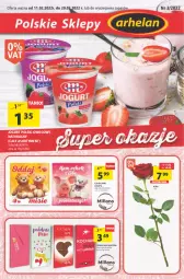 Gazetka promocyjna Arhelan - Gazetka - Gazetka - ważna od 20.02 do 20.02.2022 - strona 1 - produkty: Róża, Jogurt, Mlekovita, Czekolada mleczna, Vita C, Czekolada, Mleko