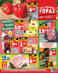 Gazetka promocyjna Topaz - Gazetka - Gazetka - ważna od 17.09 do 17.09.2025 - strona 1 - produkty: Piwo, Kurczak, Karkówka wieprzowa, Coca-Cola, Tusz, Lipton, Rogal, Fanta, Waga, Sprite, Herbata, Napój, Fa