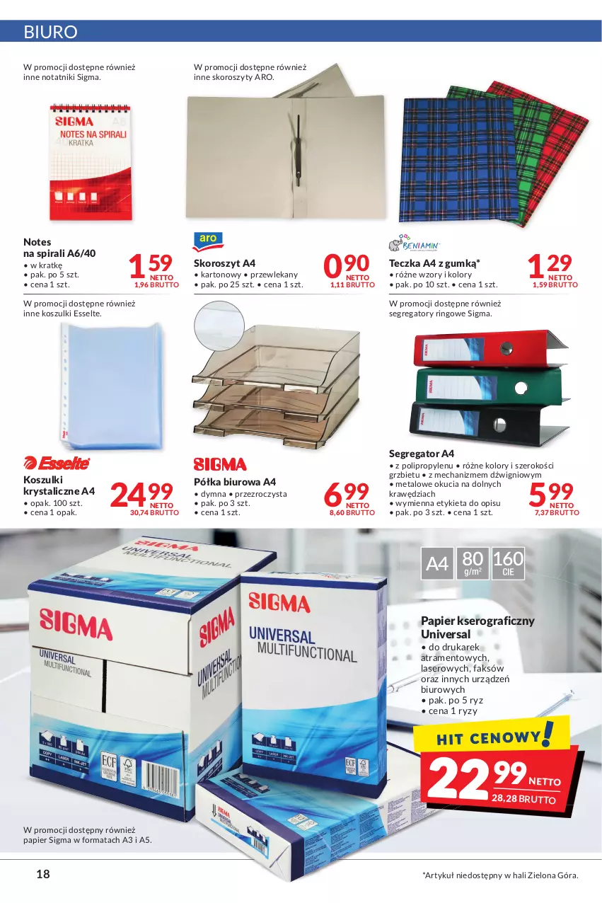 Gazetka promocyjna Makro - [Oferta promocyjna] Artykuły spożywcze i przemysłowe - ważna 31.05 do 13.06.2022 - strona 18 - produkty: Biuro, Dźwig, Fa, Gra, Kosz, Papier, Półka, Ser