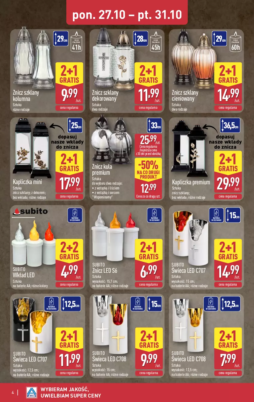 Gazetka promocyjna Aldi - Artykuły przemysłowe i tekstylia - ważna 27.10 do 30.10.2025 - strona 4 - produkty: Gra, Ser, Sok, Znicz