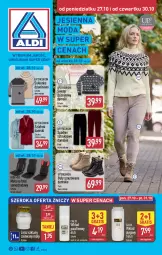 Gazetka promocyjna Aldi - Artykuły przemysłowe i tekstylia - Gazetka - ważna od 30.10 do 30.10.2025 - strona 1 - produkty: Sweter, Gra, Spodnie sztruksowe, Buty, Szlafrok, Moda, Znicz, Spodnie, Sukienka, Fotel, Olej, Wkład olejowy, Fa