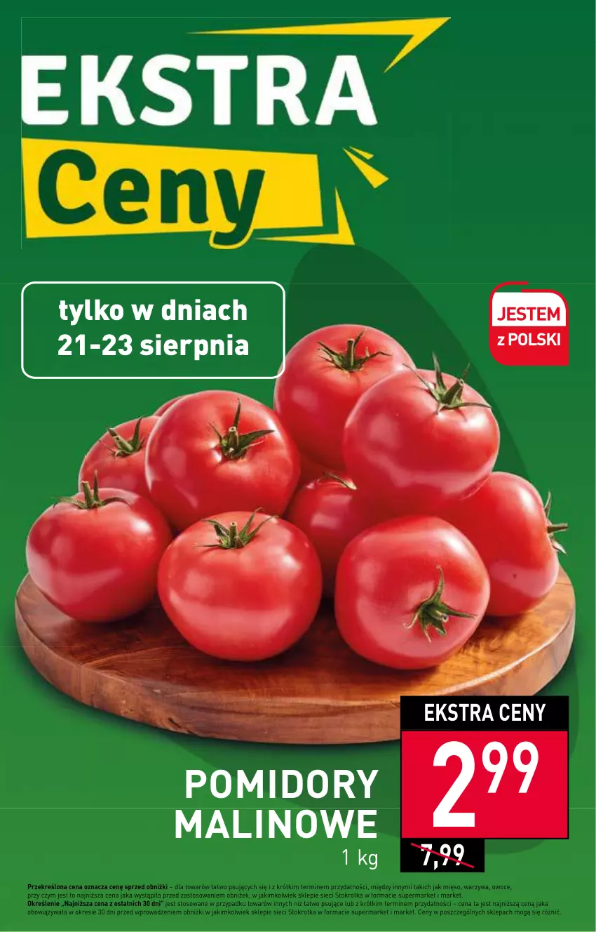 Gazetka promocyjna Stokrotka - Market - ważna 17.08 do 23.08.2023 - strona 5 - produkty: Pomidory