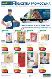 Gazetka promocyjna Makro - [Oferta promocyjna] Dostawy - Gazetka - ważna od 07.02 do 07.02.2022 - strona 1 - produkty: Mozzarella, Koncentrat pomidorowy, Ser, Ryż, Ryż parboiled, Migdały, Mąka, Boczek, Frytki, Masło