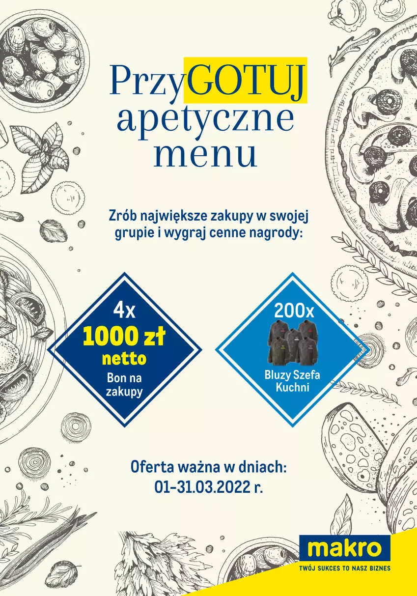 Gazetka promocyjna Makro - [Oferta specjalna] PrzyGOTUJ apetyczne menu! - ważna 01.03 do 31.03.2022 - strona 1 - produkty: Fa, Gra