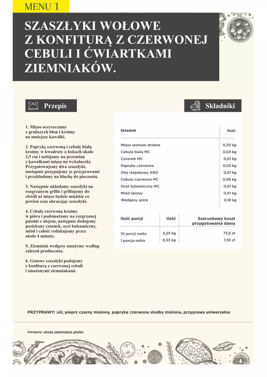 Gazetka promocyjna Makro - [Oferta specjalna] PrzyGOTUJ apetyczne menu! - ważna 01.03 do 31.03.2022 - strona 21 - produkty: Cebula, Cebula biała, Cebula czerwona, Czosnek, Grill, Kawa, Kosz, Mięso, Miód, Nuty, Ocet, Ocet balsamiczny, Olej, Olej rzepakowy, Papryka, Papryka czerwona, Piec, Pieprz, Por, Przyprawa uniwersalna, Przyprawy, Sól