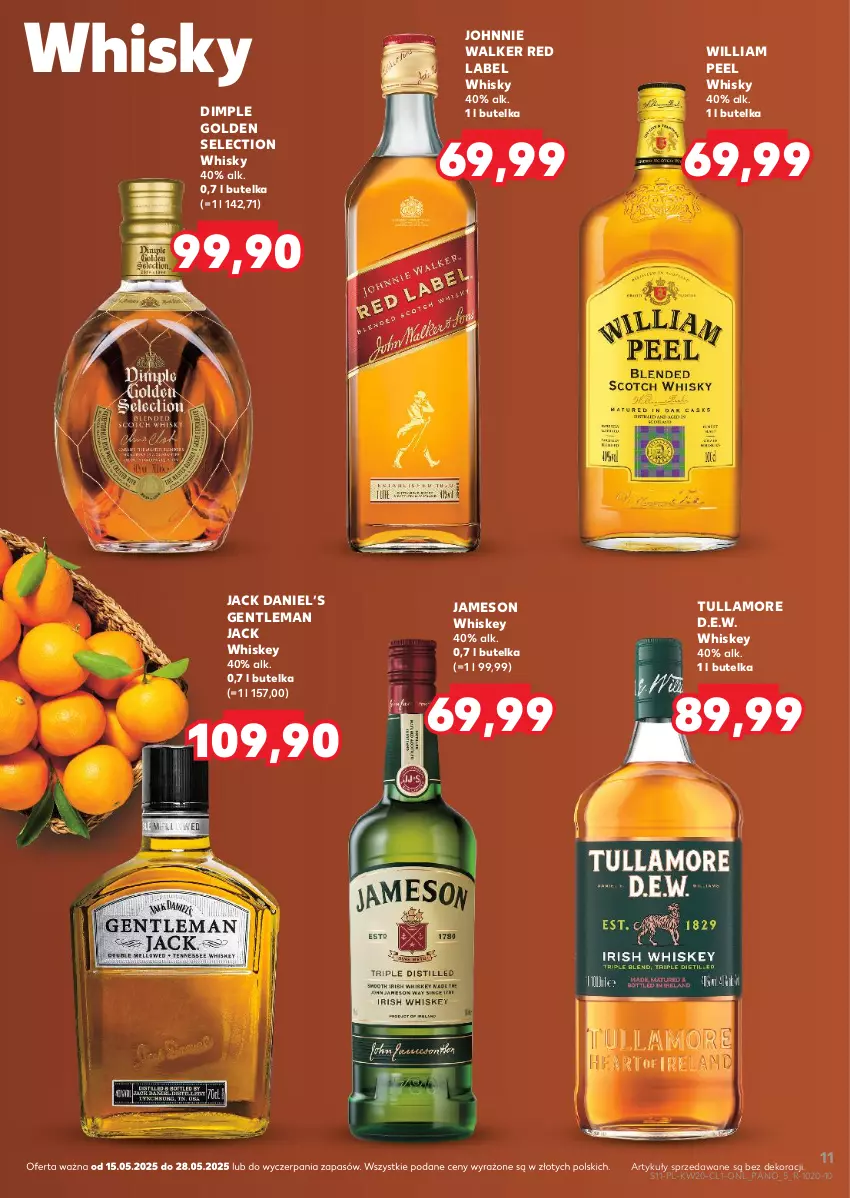Gazetka promocyjna Kaufland - Barek Kauflandu - ważna 15.05 do 28.05.2025 - strona 11 - produkty: Dimple Golden Selection, Jameson, Johnnie Walker, Whiskey, Whisky