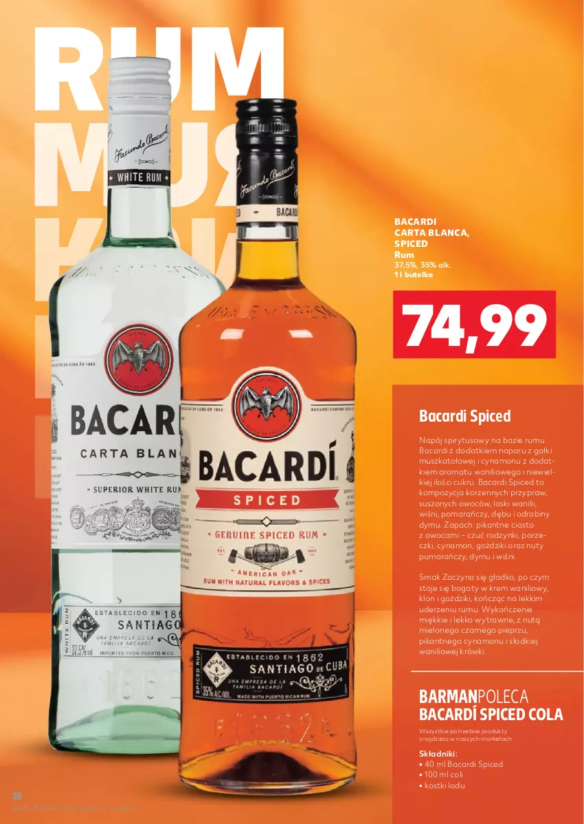 Gazetka promocyjna Kaufland - Barek Kauflandu - ważna 15.05 do 28.05.2025 - strona 18 - produkty: Bacardi, Mus, Napój, Nuty, Pieprz, Por, Rodzynki, Rum