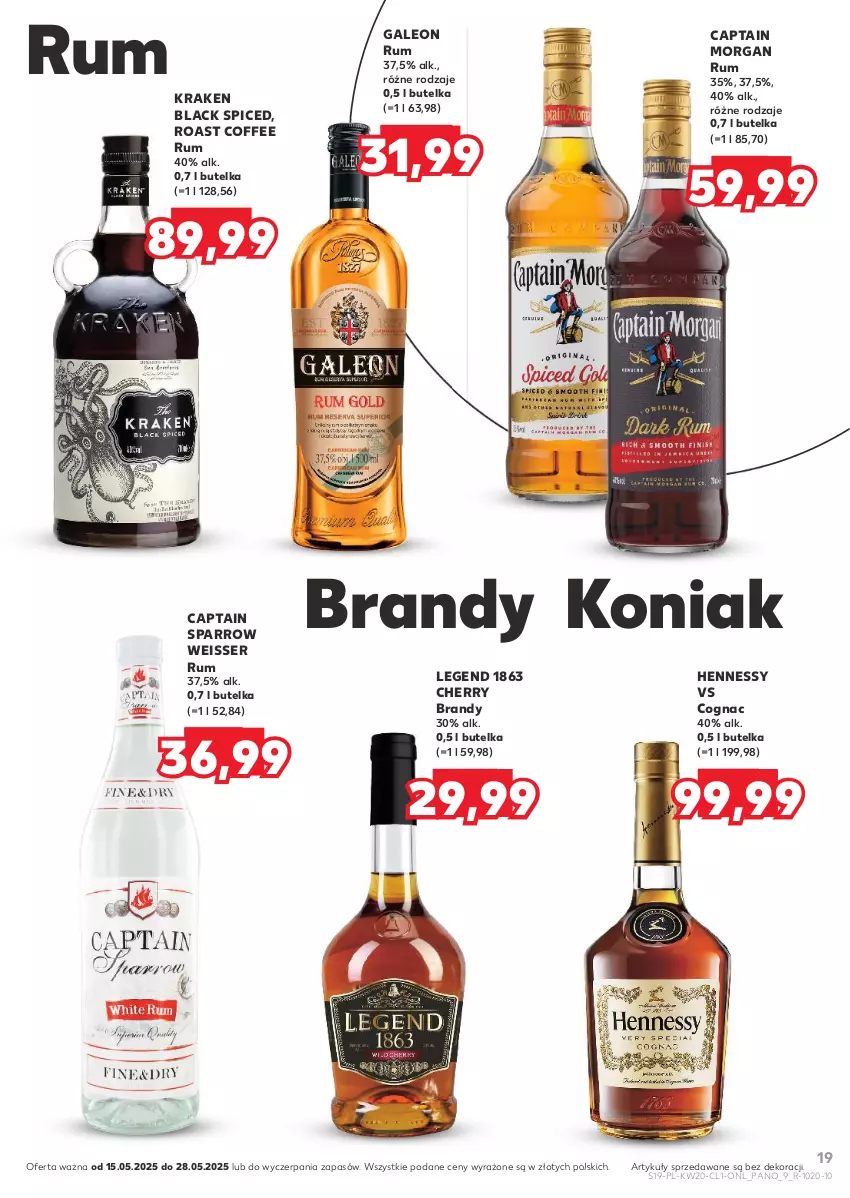 Gazetka promocyjna Kaufland - Barek Kauflandu - ważna 15.05 do 28.05.2025 - strona 19 - produkty: Brandy, Captain Morgan, Lack, Leon, Rum, Ser