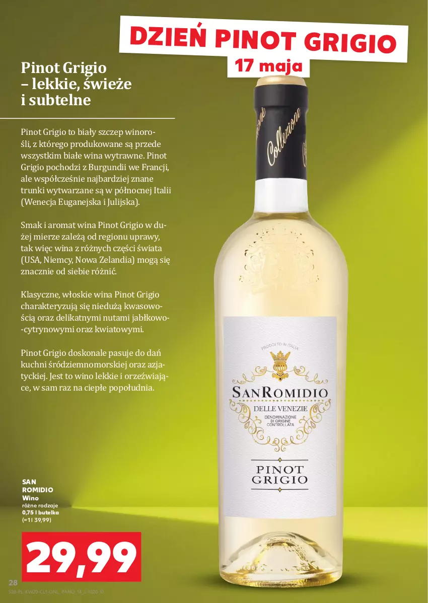 Gazetka promocyjna Kaufland - Barek Kauflandu - ważna 15.05 do 28.05.2025 - strona 28 - produkty: Pinot Grigio, Wino