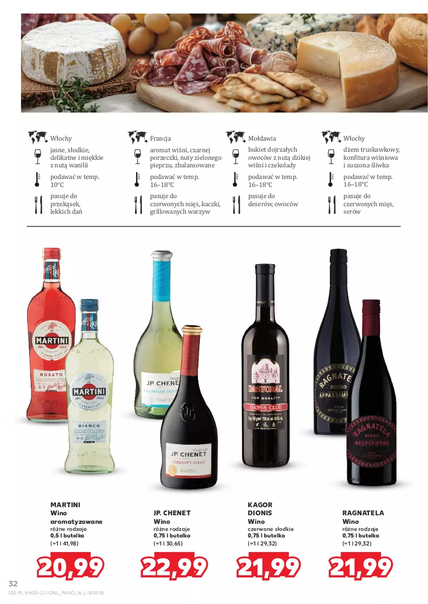 Gazetka promocyjna Kaufland - Barek Kauflandu - ważna 15.05 do 28.05.2025 - strona 32 - produkty: Bukiet, Deser, Dżem, Grill, Konfitura, Martini, Nuty, Pieprz, Por, Ser, Wino, Wino czerwone