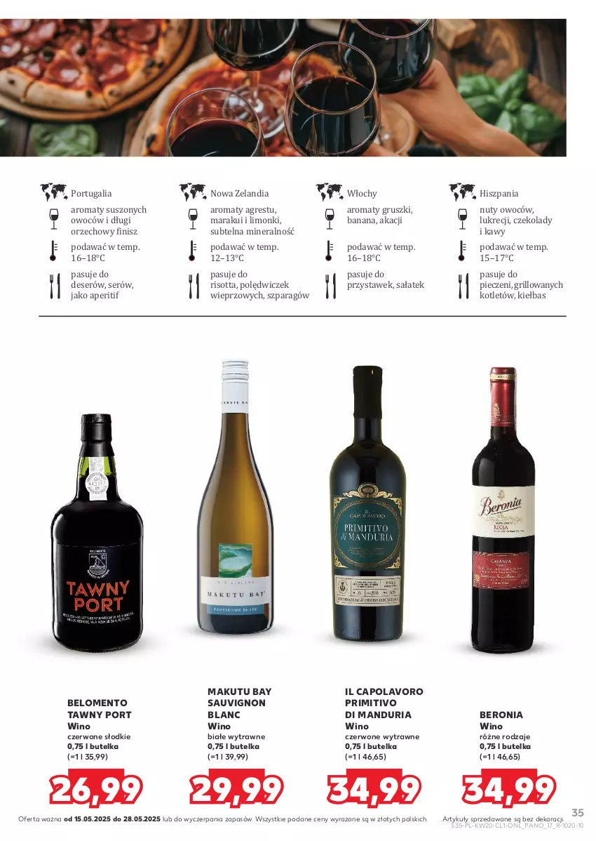 Gazetka promocyjna Kaufland - Barek Kauflandu - ważna 15.05 do 28.05.2025 - strona 35 - produkty: Deser, Gres, Grill, Gruszki, Kotlet, Nuty, Piec, Por, Sałat, Sauvignon Blanc, Ser, Wino, Wino czerwone