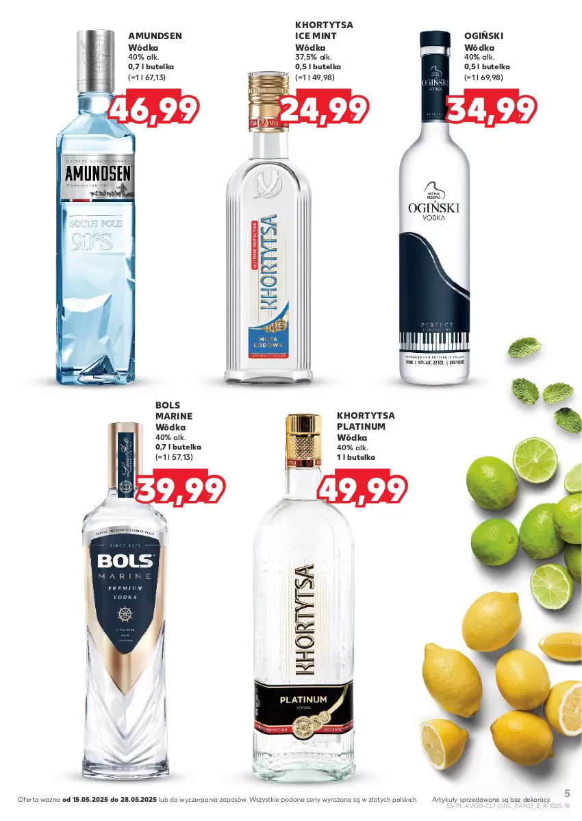 Gazetka promocyjna Kaufland - Barek Kauflandu - ważna 15.05 do 28.05.2025 - strona 5 - produkty: Amundsen, Bols, Ogiński, Wódka